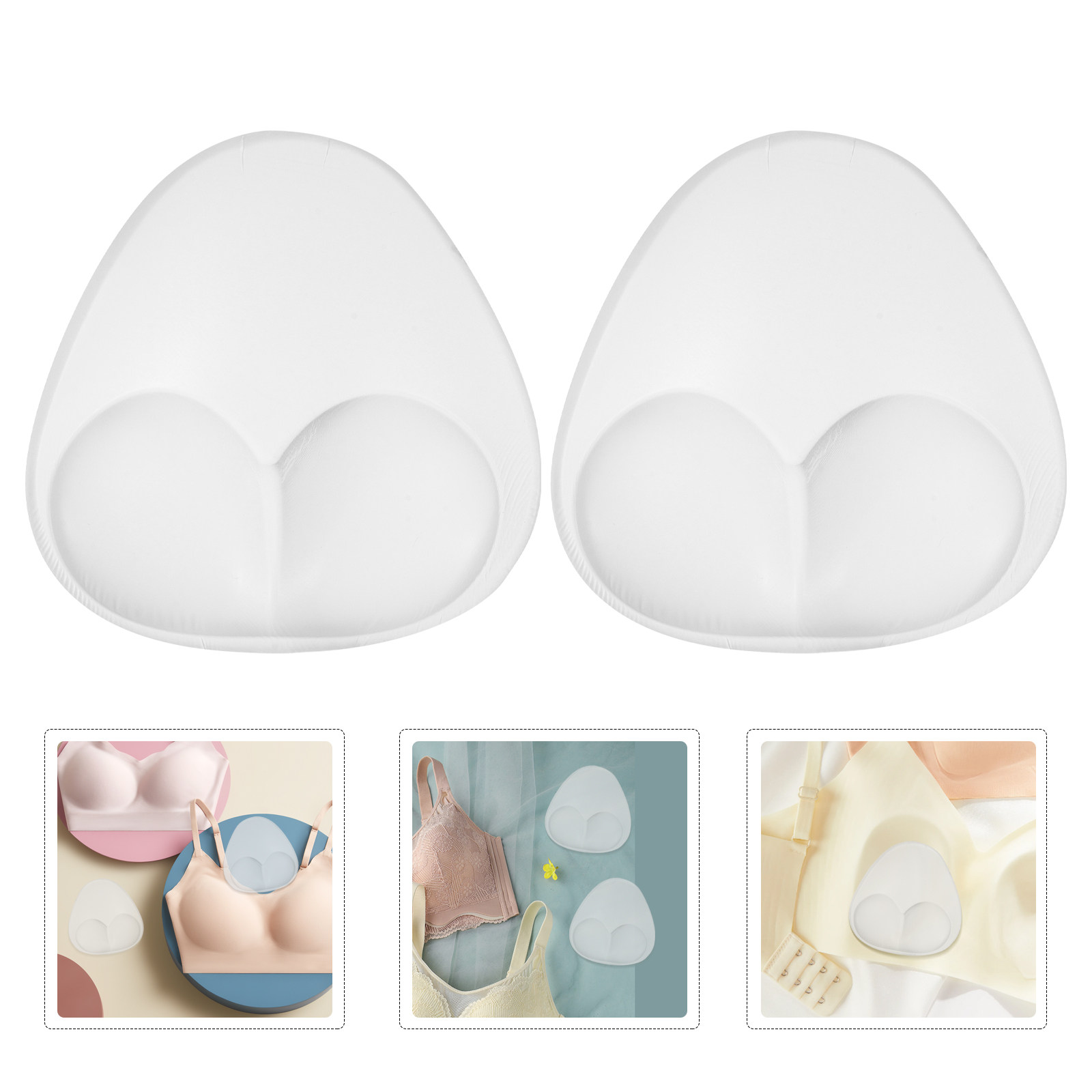 Push Up Bra Silicone - 1 Paar unsichtbare Silikon-BH-Einlagen, dicke, wasserdichte