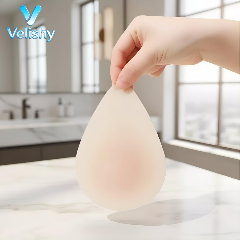 Push Up Bra Silicone - Klebefreie Nippelabdeckung, Tropfenförmiger Unsichtbarer BH, Ultradünne