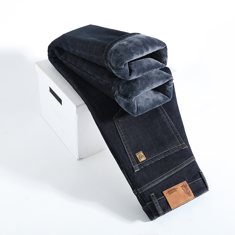 Levis Jeans 501 - Winter Warme Fleece Jeans männer Dicke