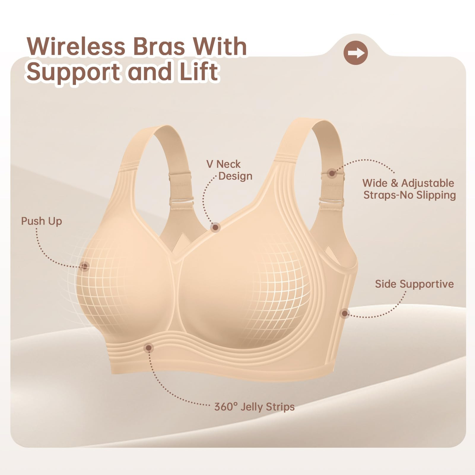 Übergrößen-BH ohne Bügel für D – Minimizer Bra Women Bewertung und Preis